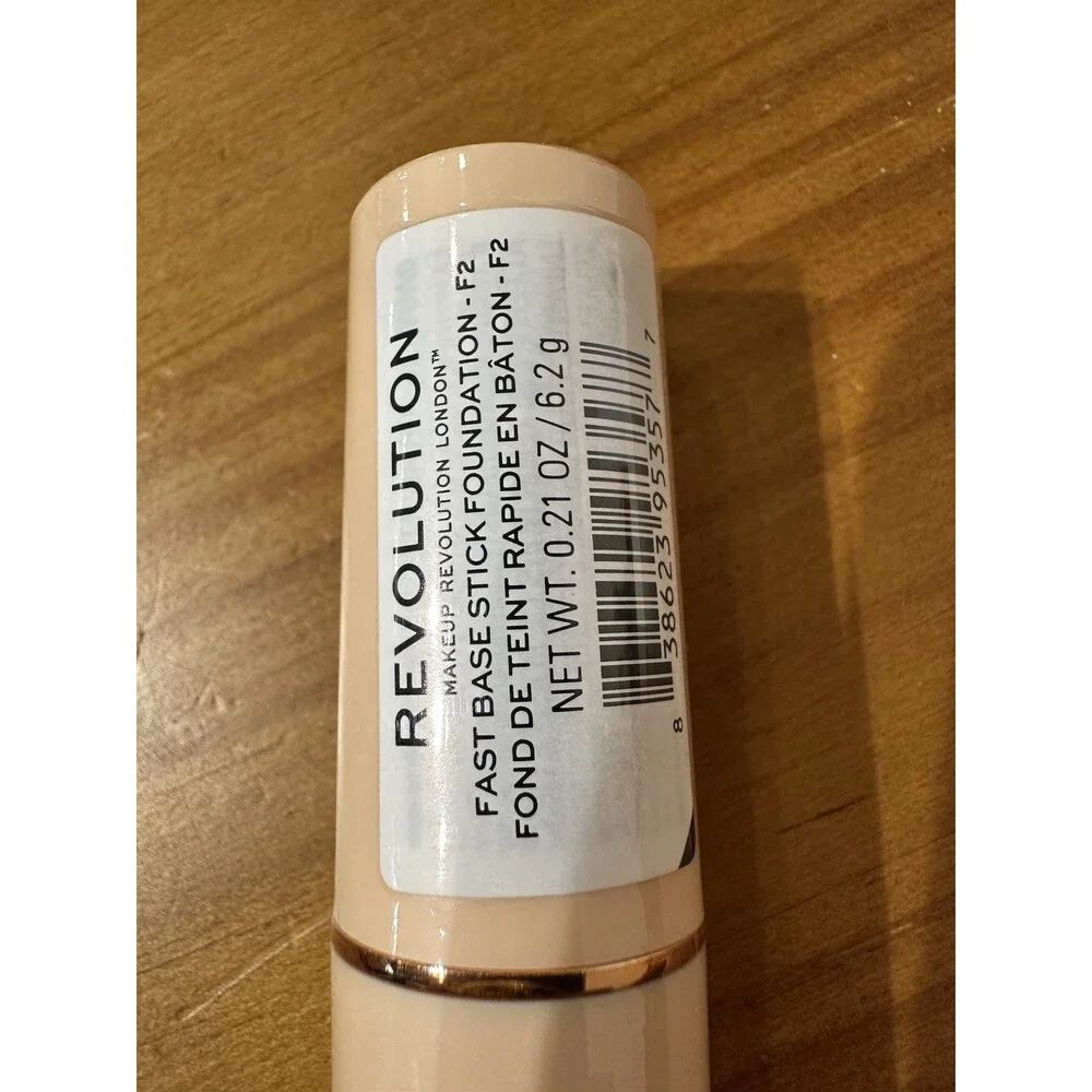 Makeup Revolution Fast Base Stick Foundation F2 3Pc Lot New